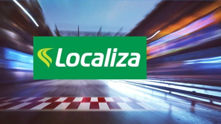 localiza rent3 locadora ação